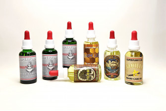 A wide selection beard care oils by superfurry