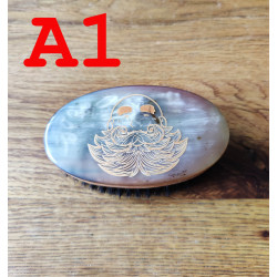 BEARD BRUSH XL - HORN & PEARWOOD