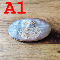 BEARD BRUSH XL - HORN & PEARWOOD